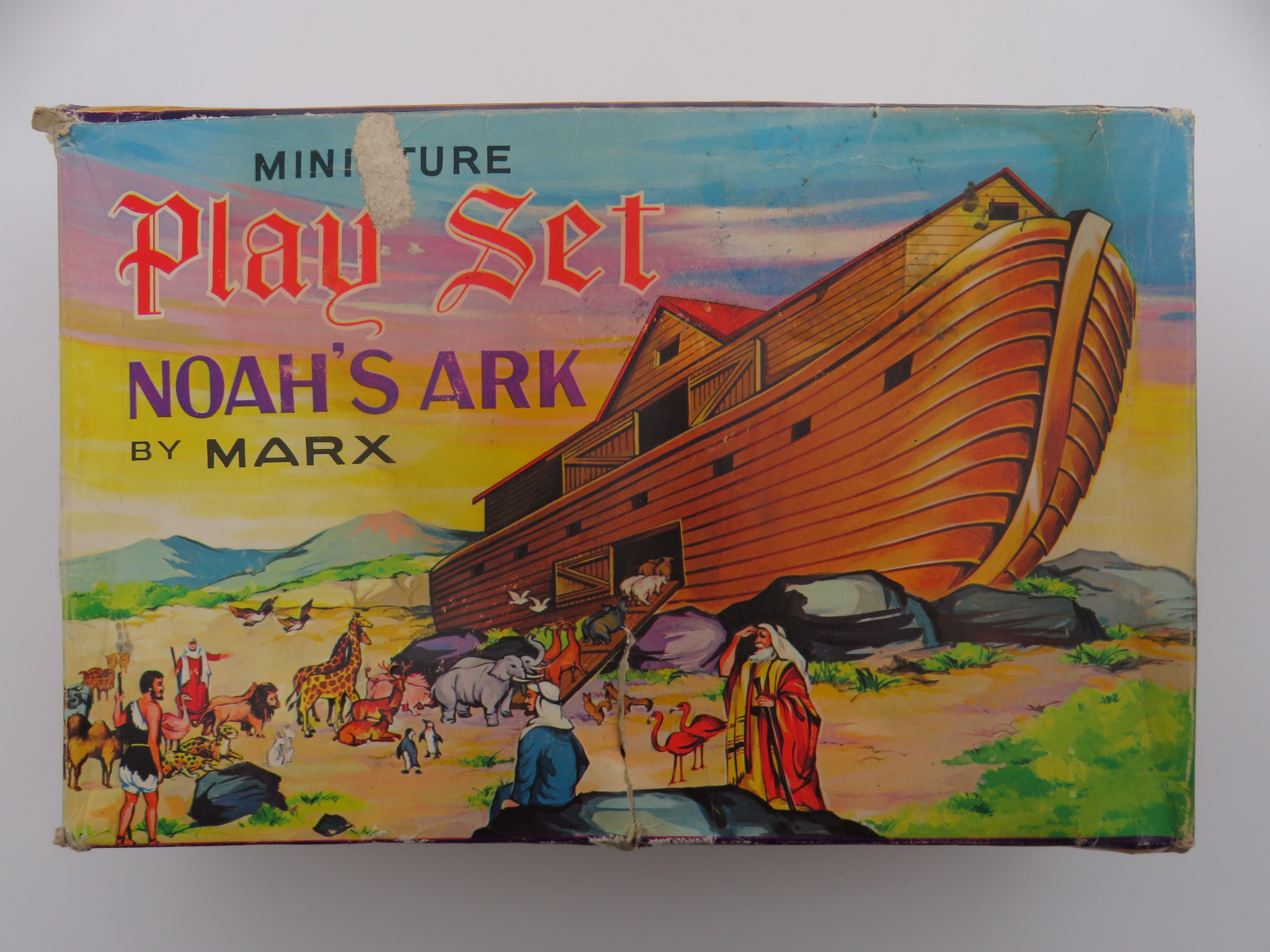 VINTAGE Noah's Ark Miniature Playset - Louis Marx & Co./Marx Toys (1965) Collectible